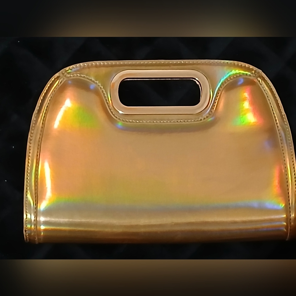 Melie Bianco Elegant Gold Clutch